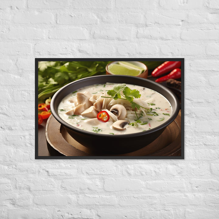 Tom Kha Gai Framed poster 🤤 from Yumify.AI