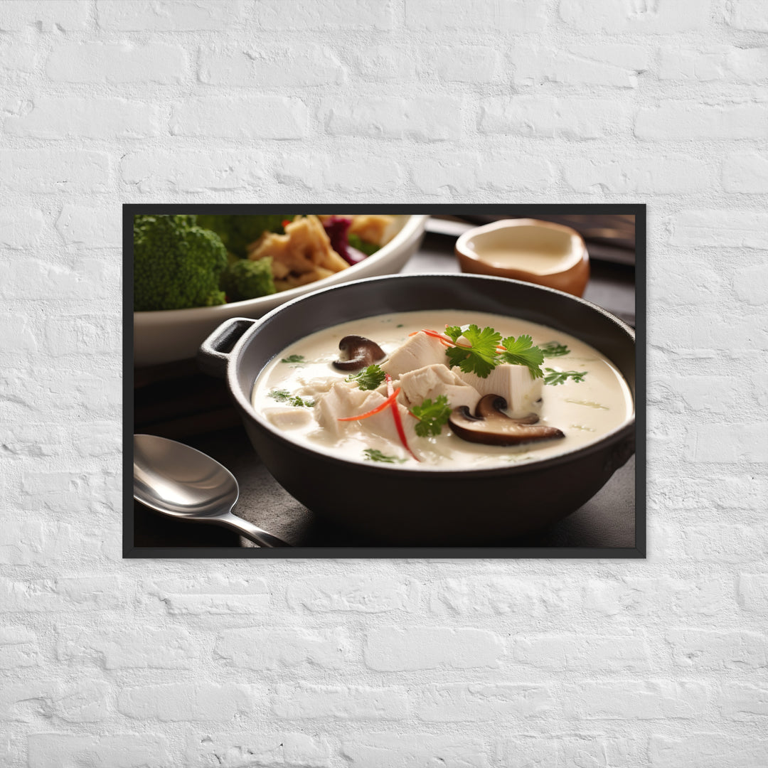 Tom Kha Gai Framed poster 🤤 from Yumify.AI