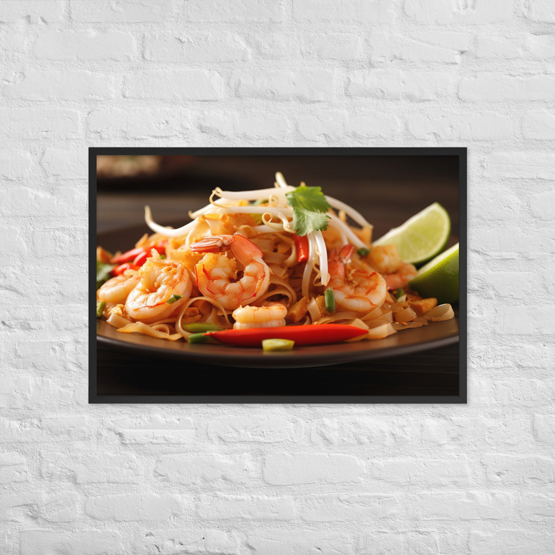 Pad Thai Framed poster 🤤 from Yumify.AI