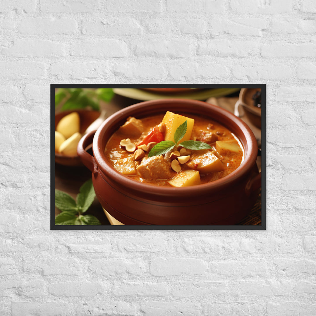 Massaman Curry Framed poster 🤤 from Yumify.AI