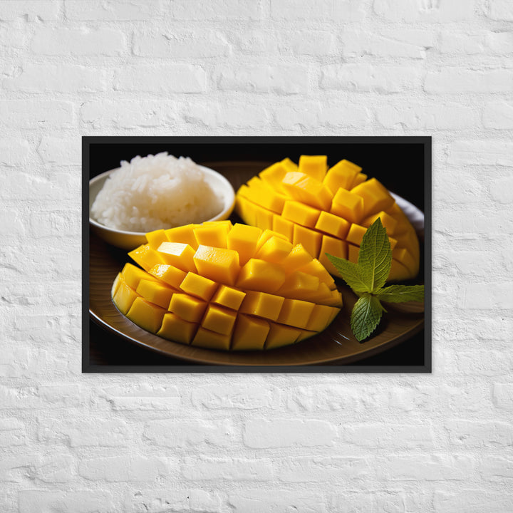 Mango Sticky Rice Framed poster 🤤 from Yumify.AI