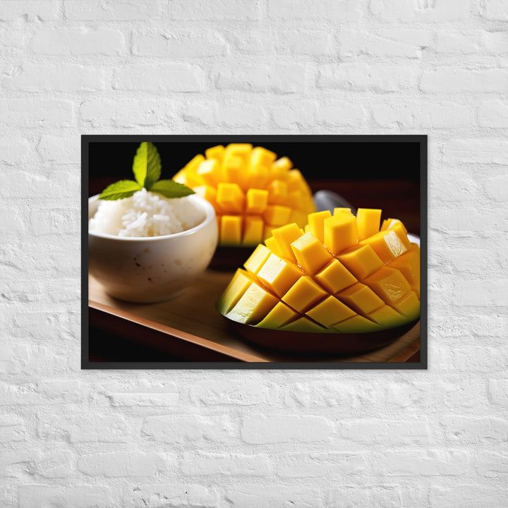 Mango Sticky Rice Framed poster 🤤 from Yumify.AI