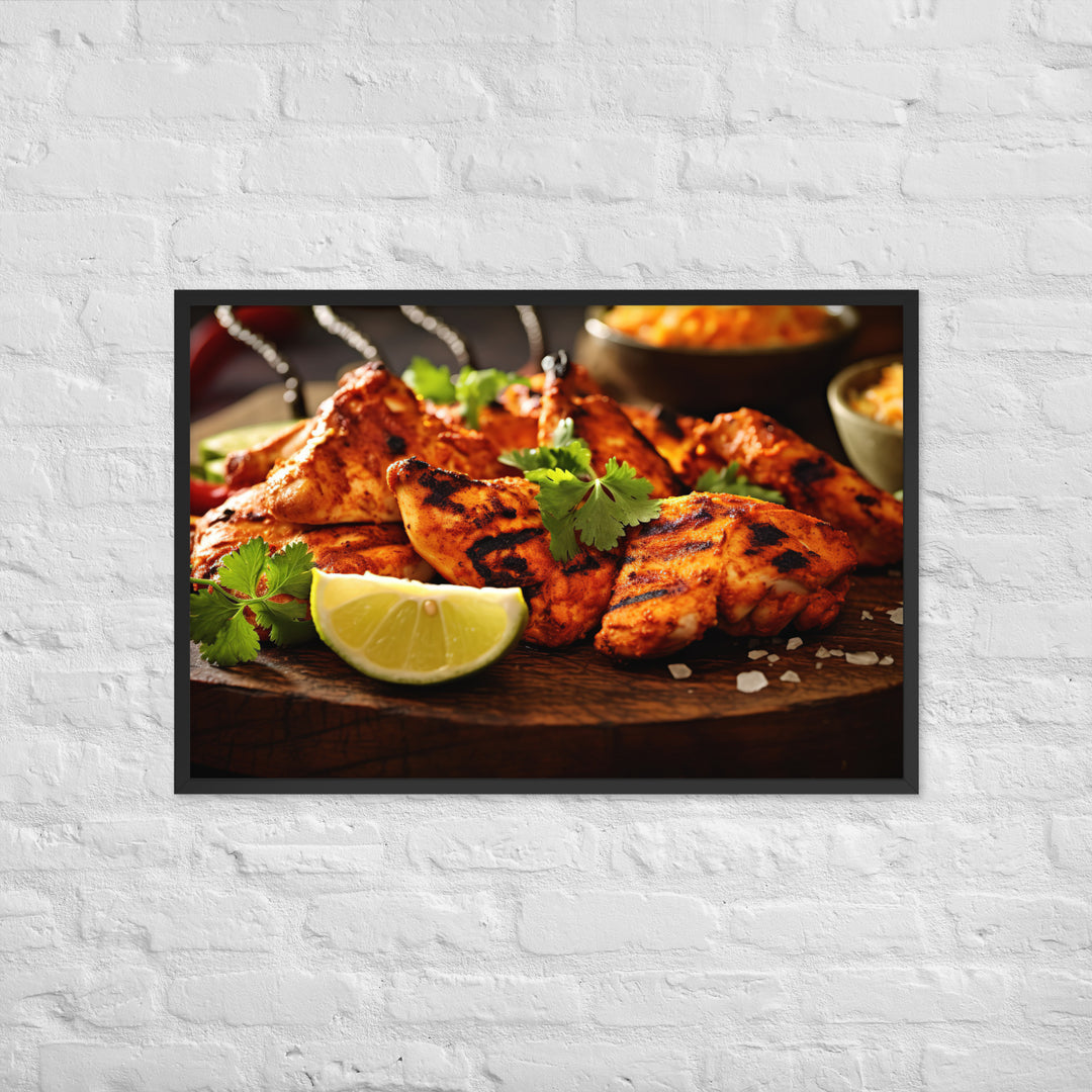 Tandoori Chicken Framed poster 🤤 from Yumify.AI