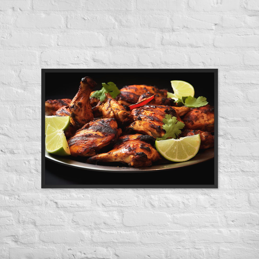 Tandoori Chicken Framed poster 🤤 from Yumify.AI