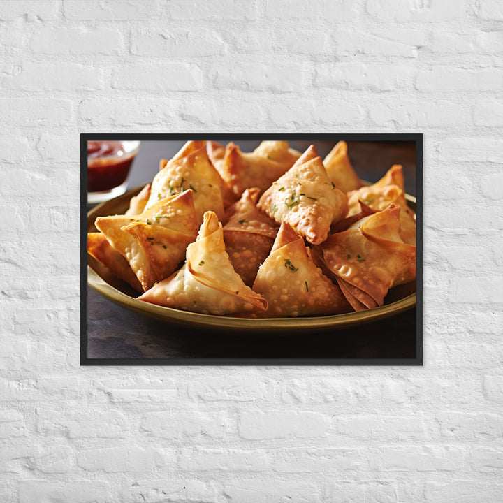 Samosas Framed poster 🤤 from Yumify.AI