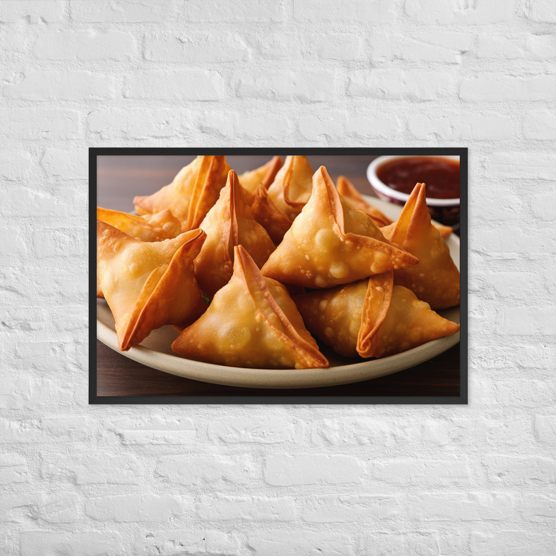 Samosas Framed poster 🤤 from Yumify.AI