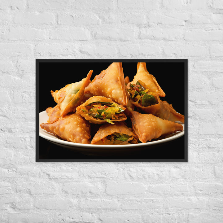 Samosas Framed poster 🤤 from Yumify.AI