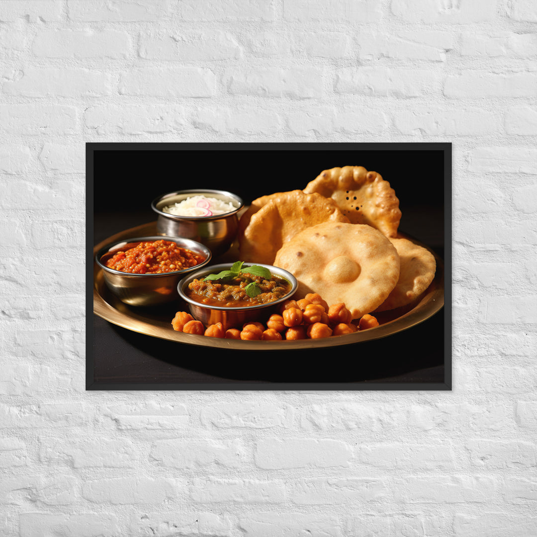 Chole Bhature Framed poster 🤤 from Yumify.AI