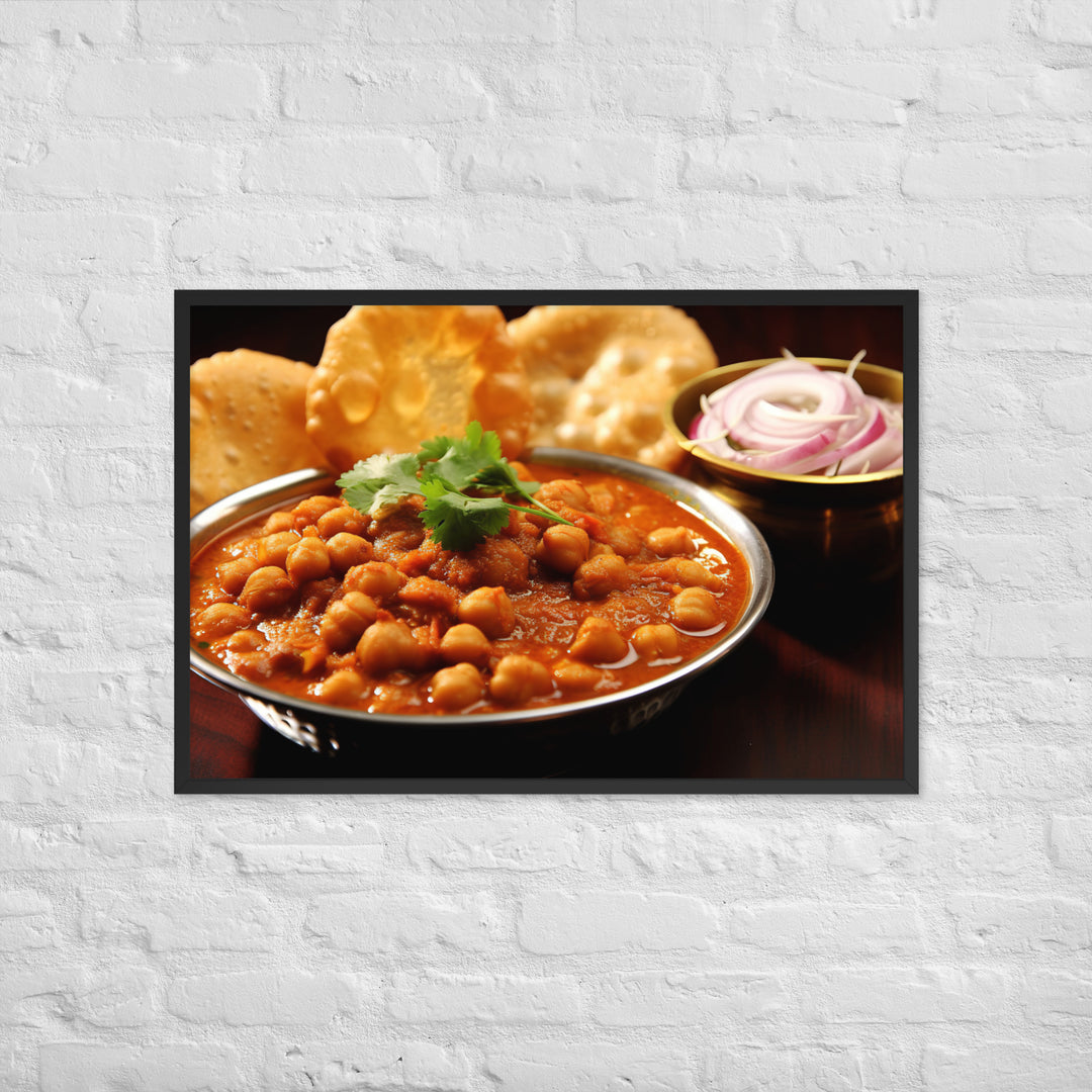 Chole Bhature Framed poster 🤤 from Yumify.AI