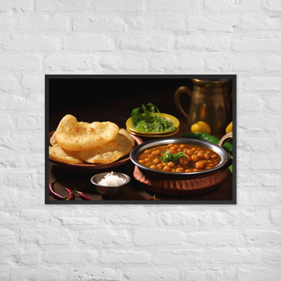 Chole Bhature Framed poster 🤤 from Yumify.AI