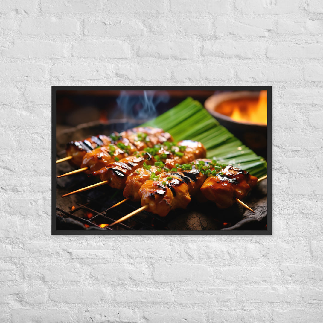 Yakitori Framed poster 🤤 from Yumify.AI