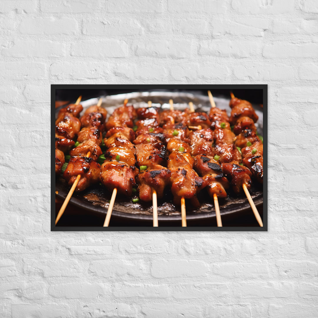 Yakitori Framed poster 🤤 from Yumify.AI