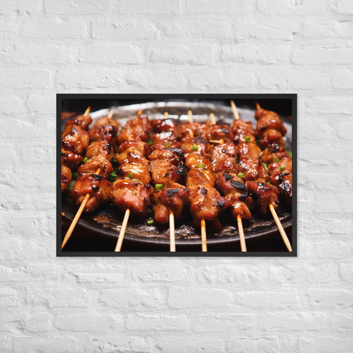 Yakitori Framed poster 🤤 from Yumify.AI