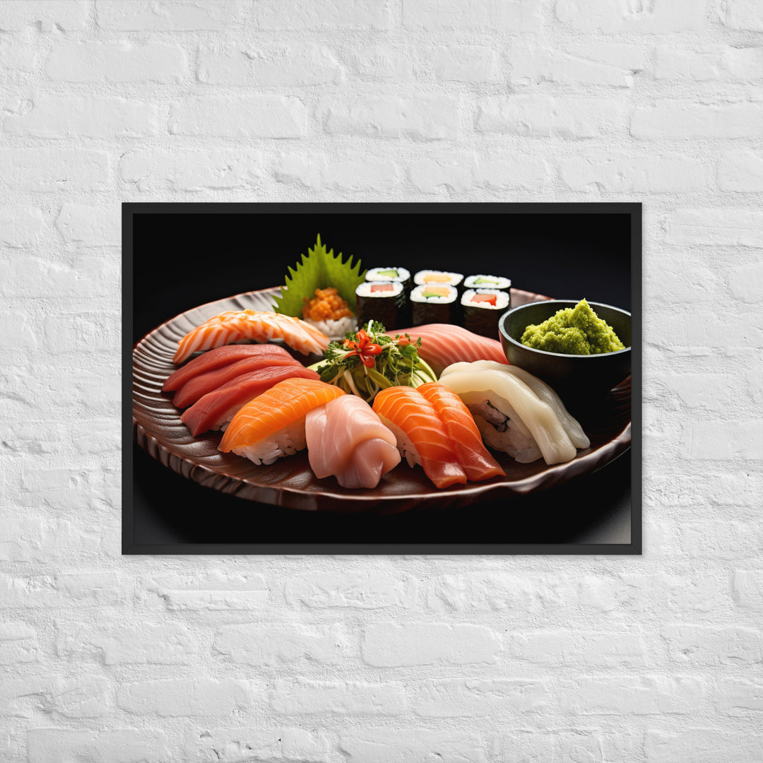 Sushi Framed poster 🤤 from Yumify.AI