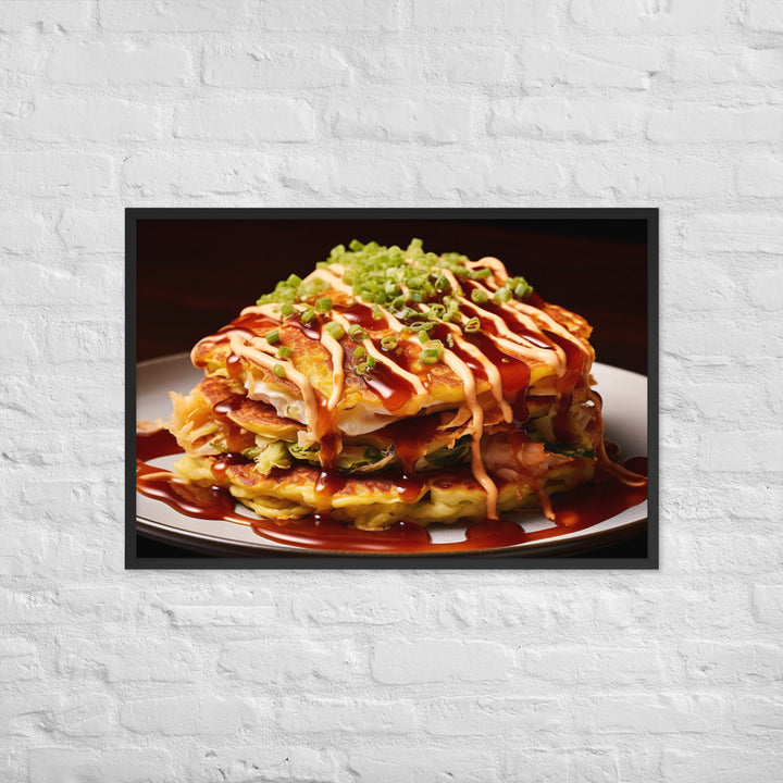 Okonomiyaki Framed poster 🤤 from Yumify.AI