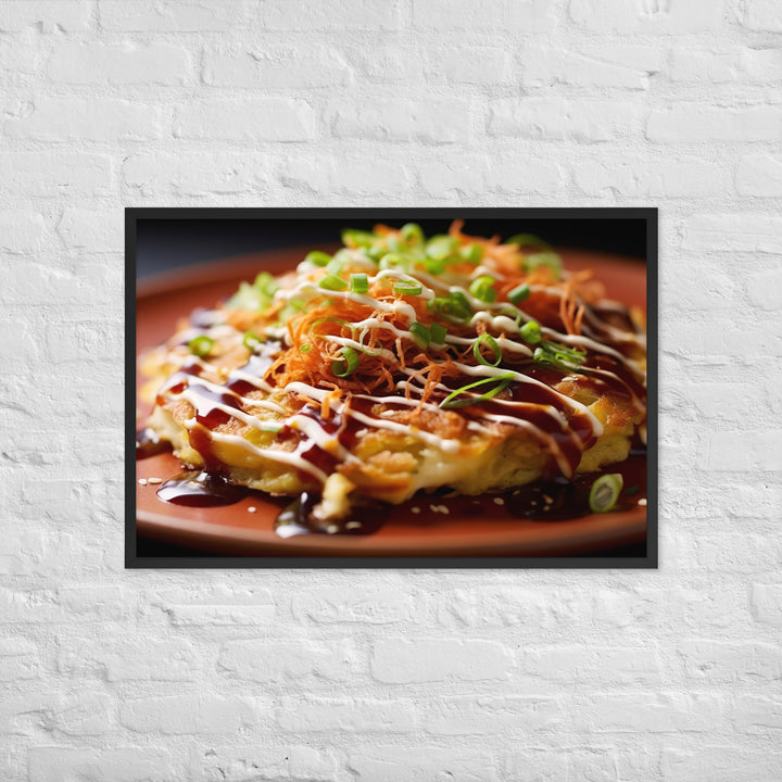 Okonomiyaki Framed poster 🤤 from Yumify.AI