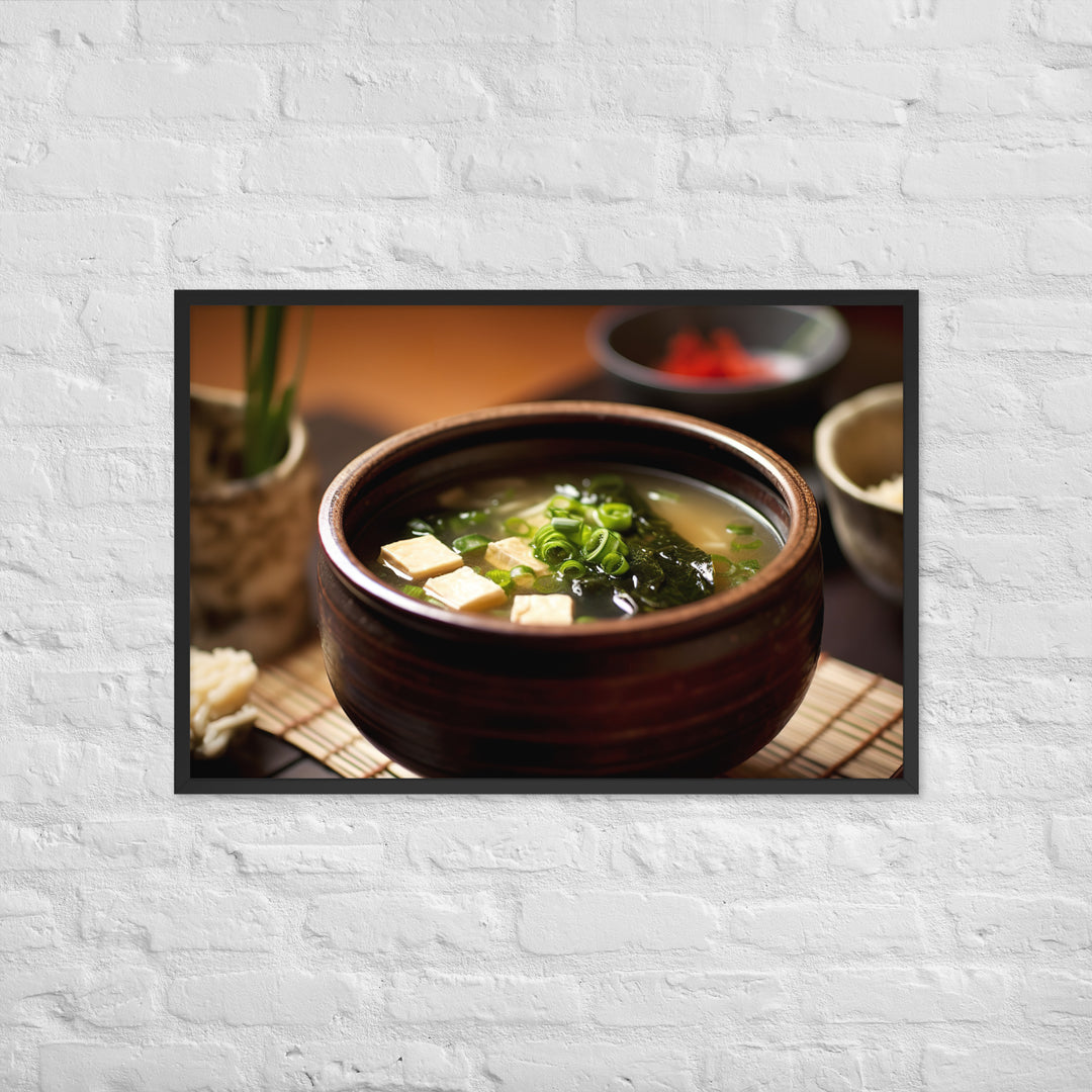 Miso Soup Framed poster 🤤 from Yumify.AI