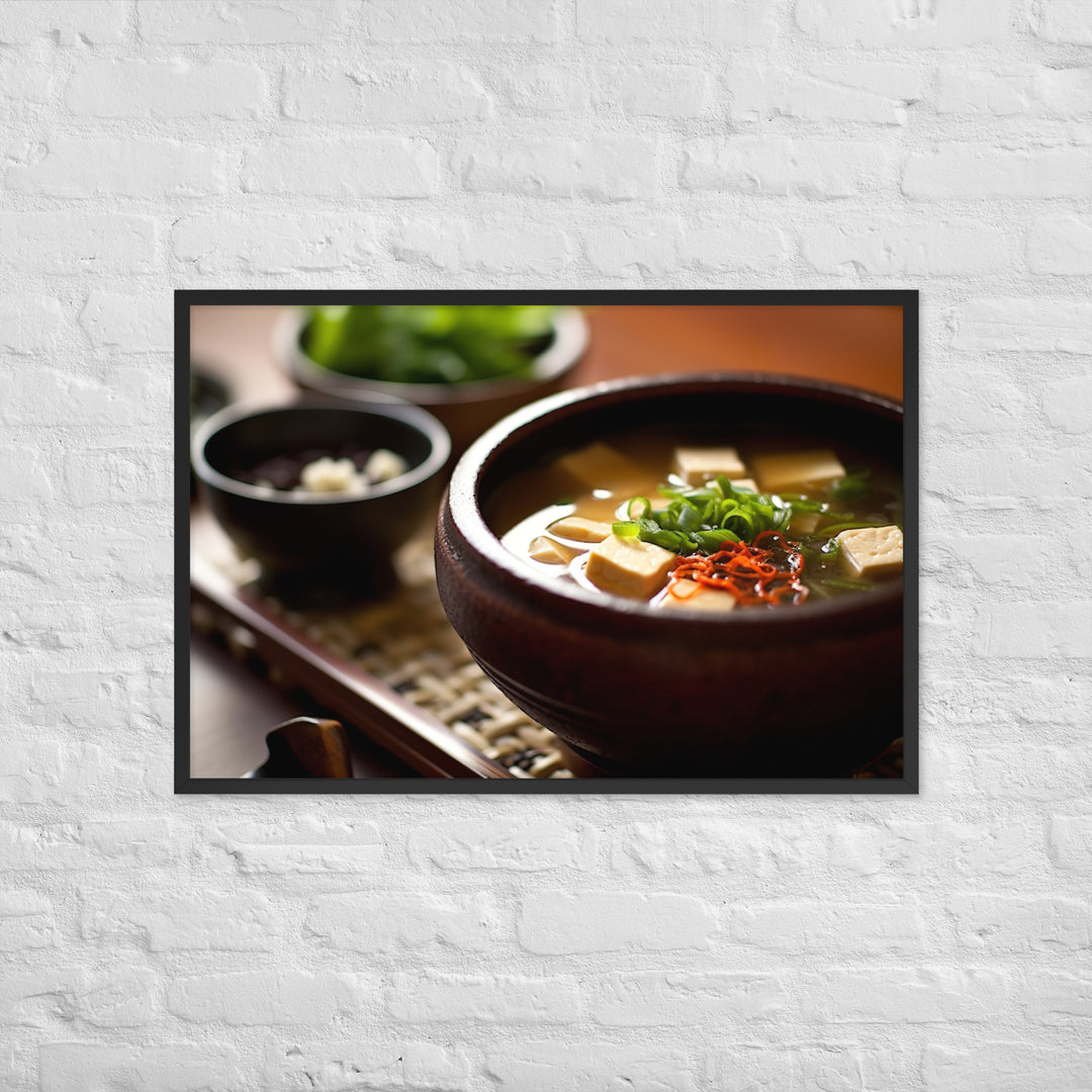 Miso Soup Framed poster 🤤 from Yumify.AI