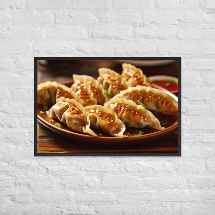 Gyoza Framed poster 🤤 from Yumify.AI