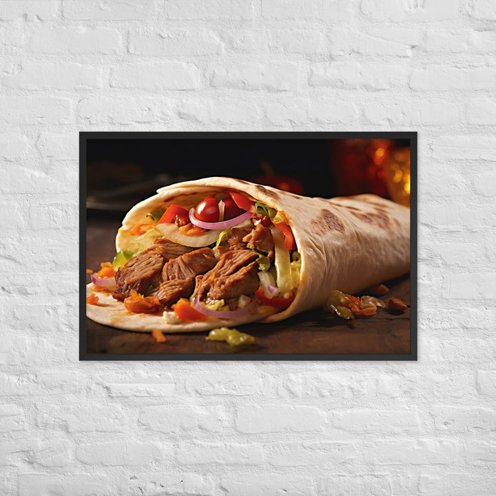 Mixed Shawarma Framed poster 🤤 from Yumify.AI