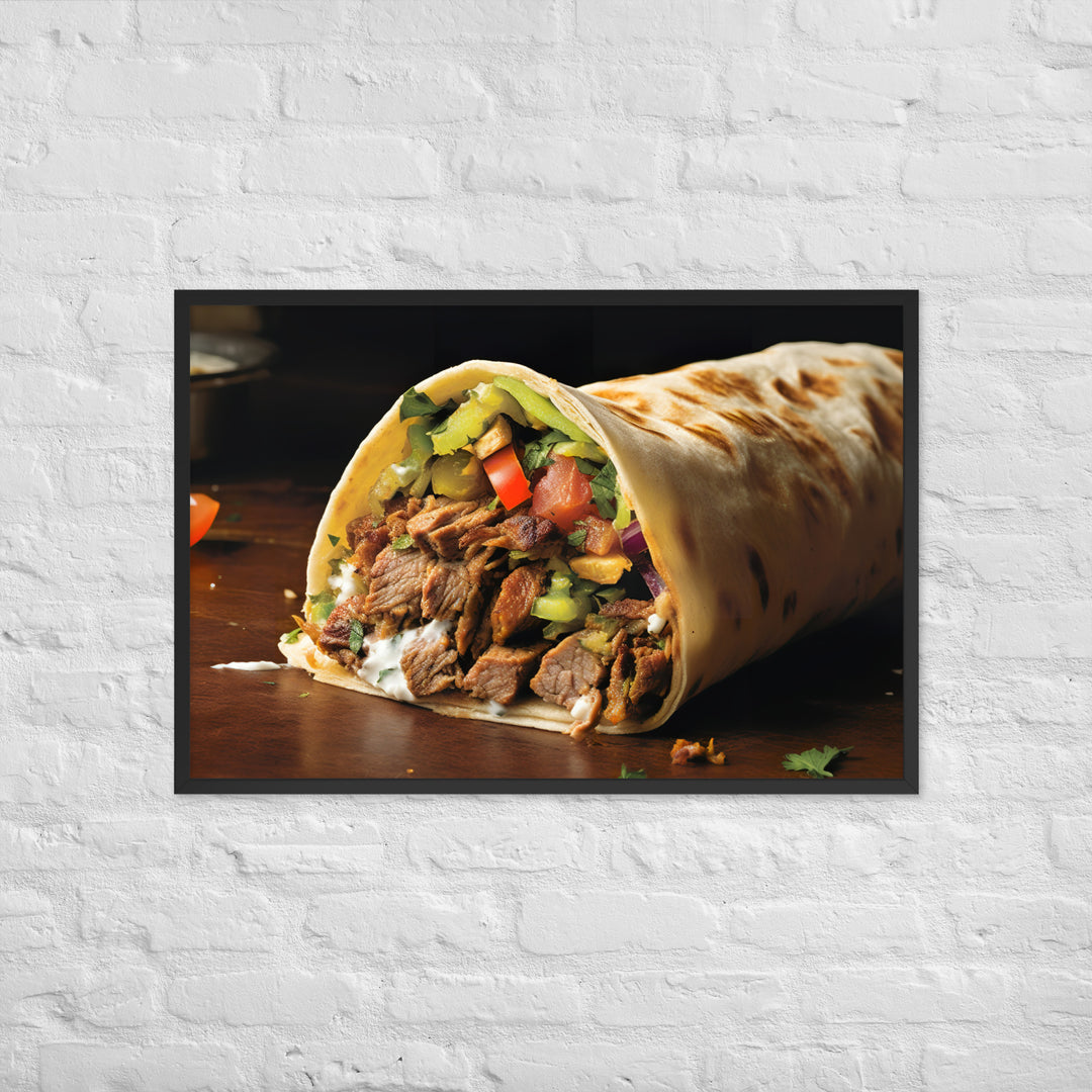 Mixed Shawarma Framed poster 🤤 from Yumify.AI