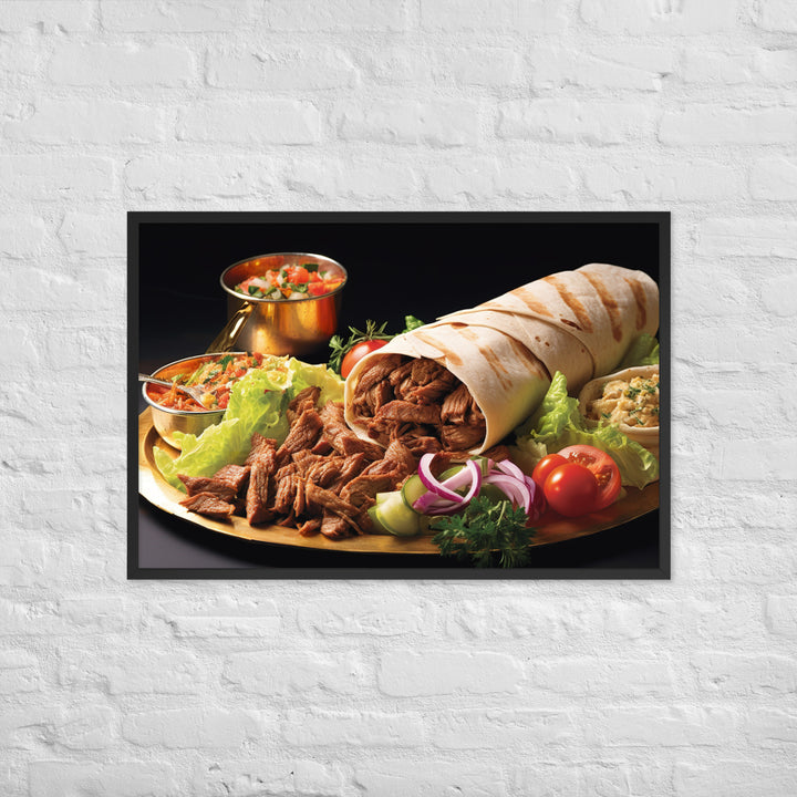 Mixed Shawarma Framed poster 🤤 from Yumify.AI