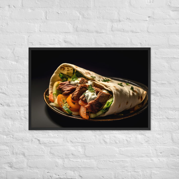 Lamb Shawarma Framed poster 🤤 from Yumify.AI