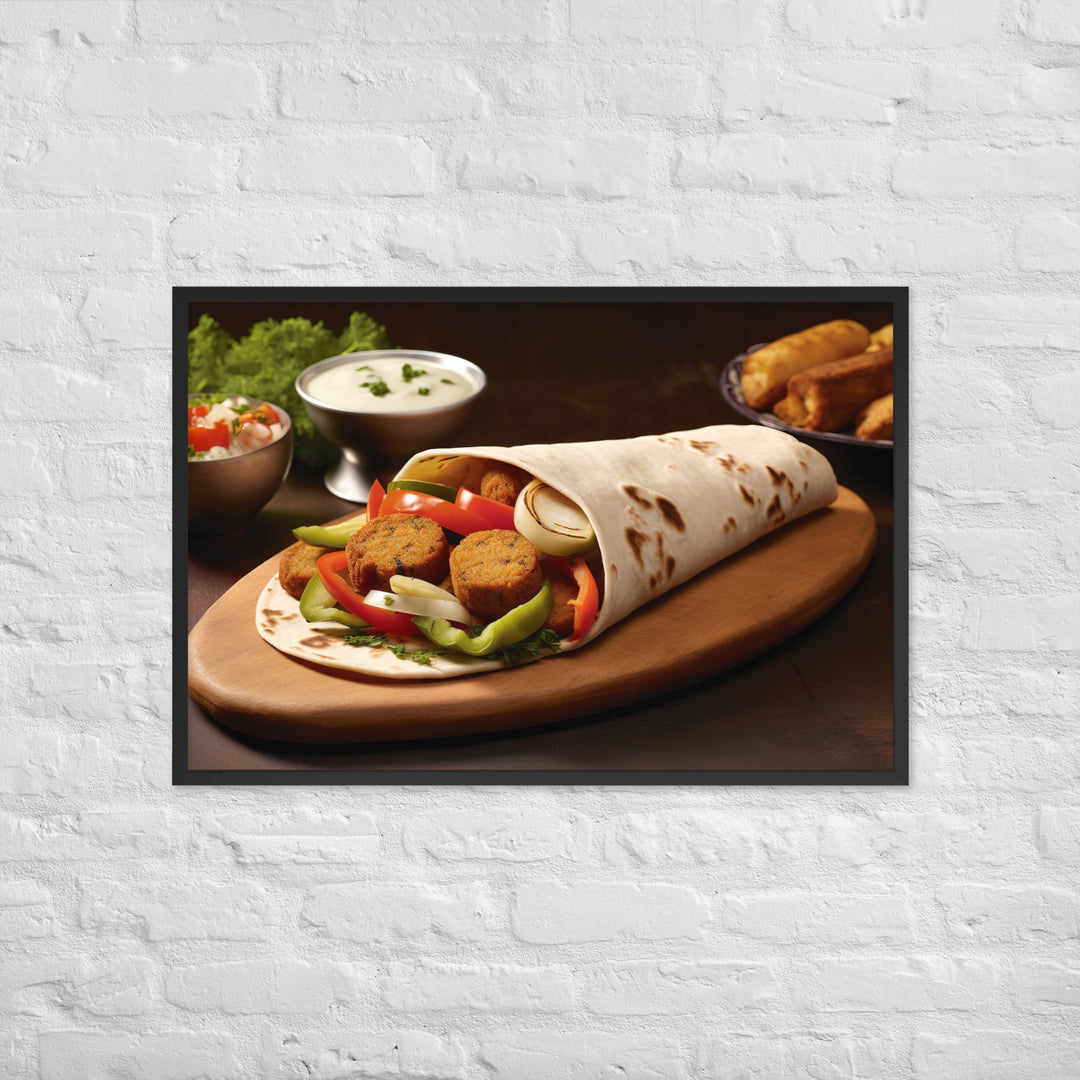 Falafel Shawarma Framed poster 🤤 from Yumify.AI