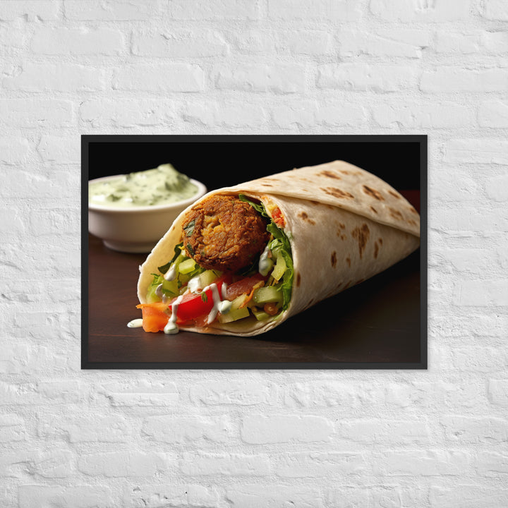 Falafel Shawarma Framed poster 🤤 from Yumify.AI