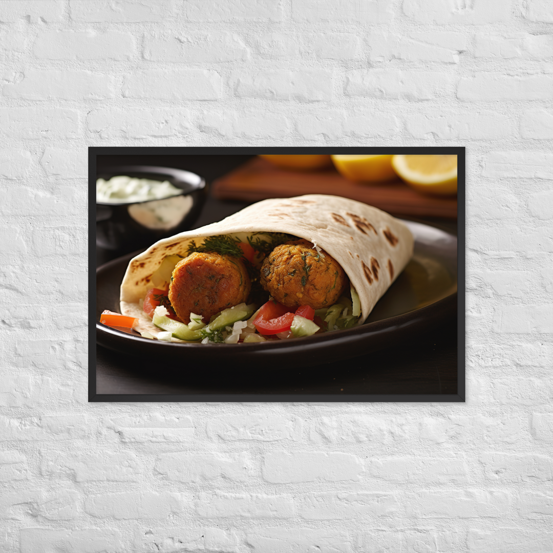 Falafel Shawarma Framed poster 🤤 from Yumify.AI