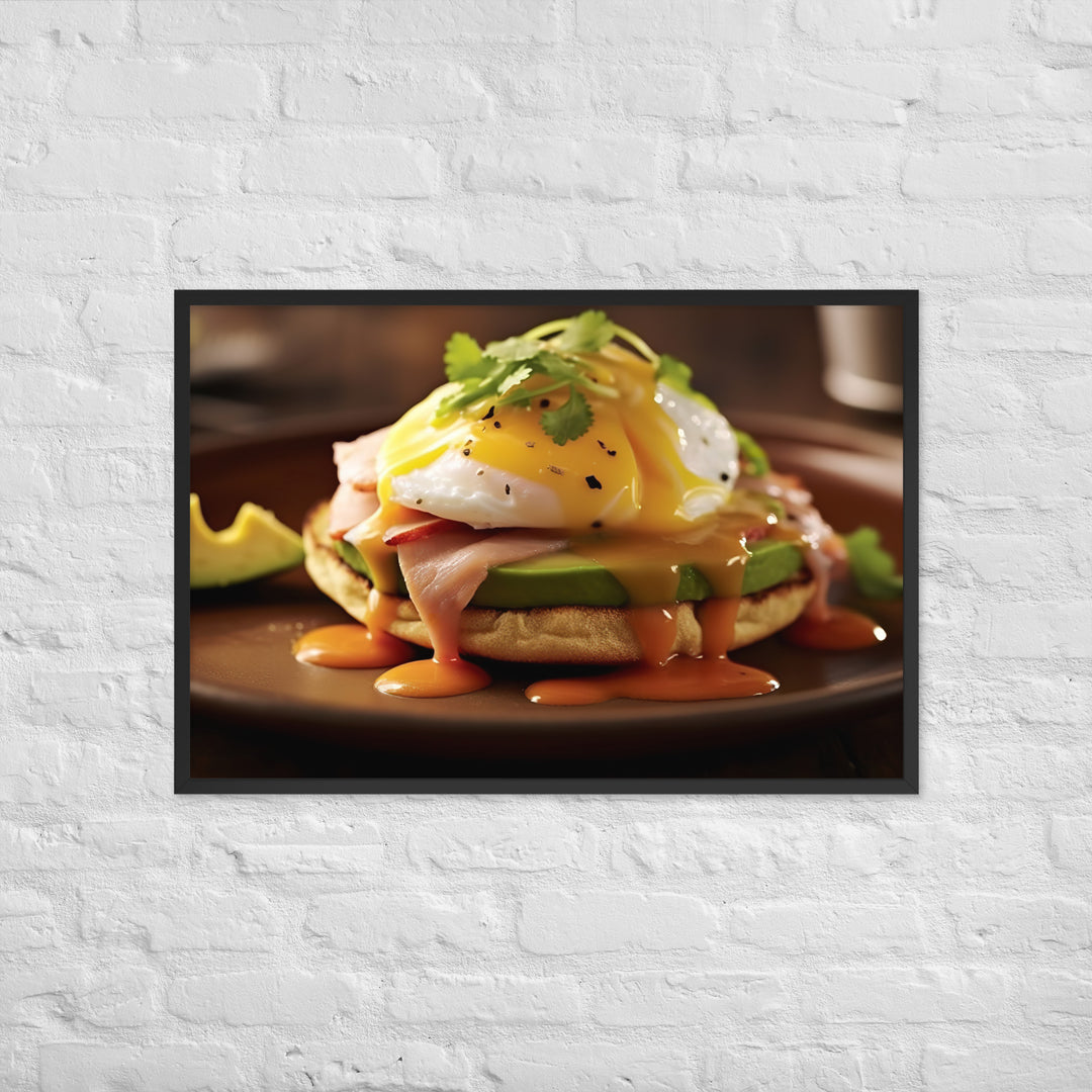 Southwest Eggs Benedict Framed poster 🤤 from Yumify.AI