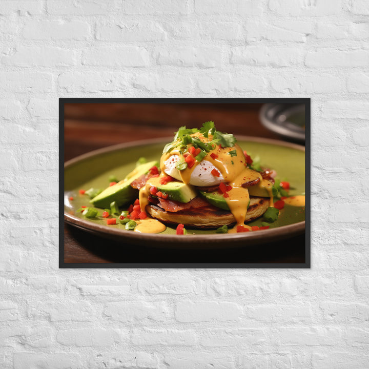 Southwest Eggs Benedict Framed poster 🤤 from Yumify.AI