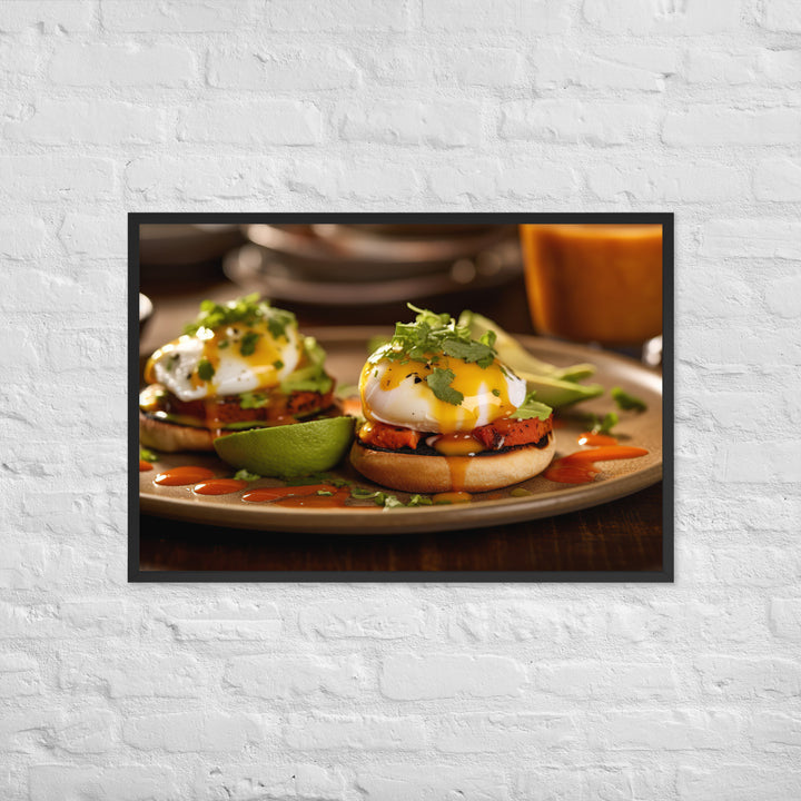 Southwest Eggs Benedict Framed poster 🤤 from Yumify.AI