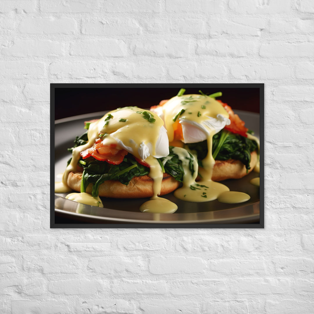 Florentine Eggs Benedict Framed poster 🤤 from Yumify.AI