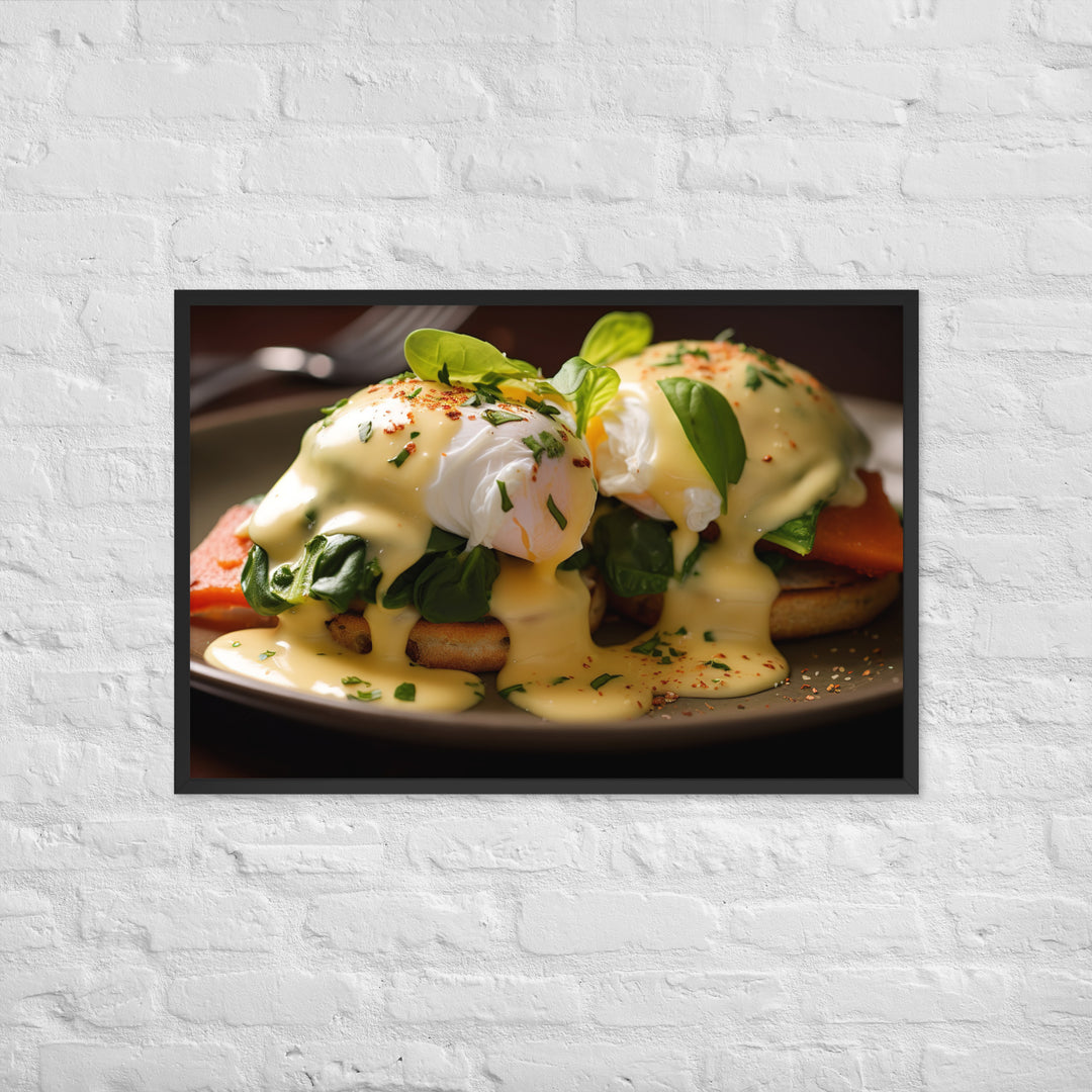 Florentine Eggs Benedict Framed poster 🤤 from Yumify.AI