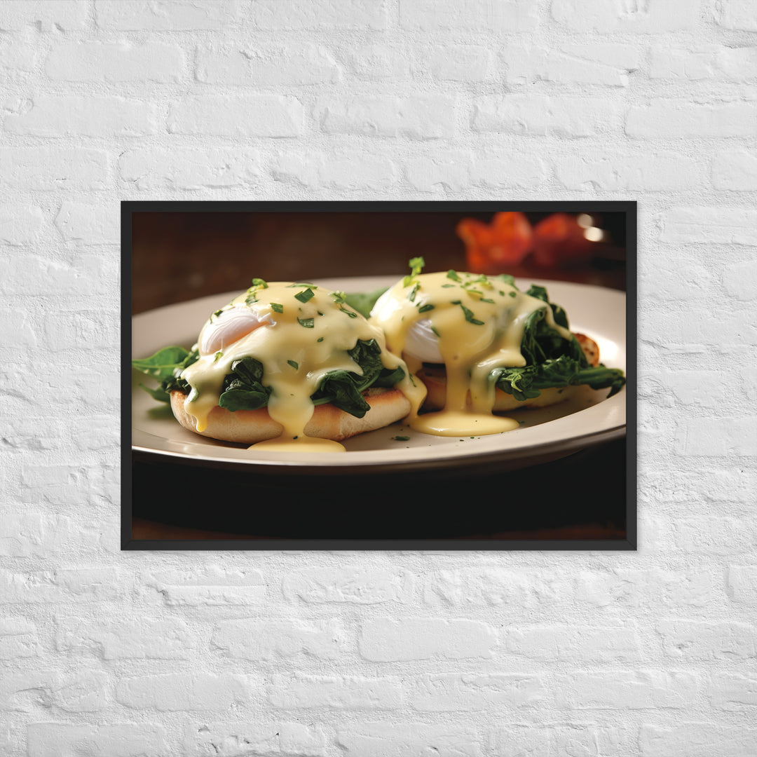 Florentine Eggs Benedict Framed poster 🤤 from Yumify.AI