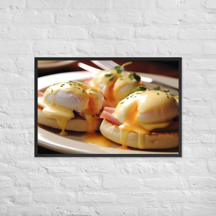 Classic Eggs Benedict Framed poster 🤤 from Yumify.AI