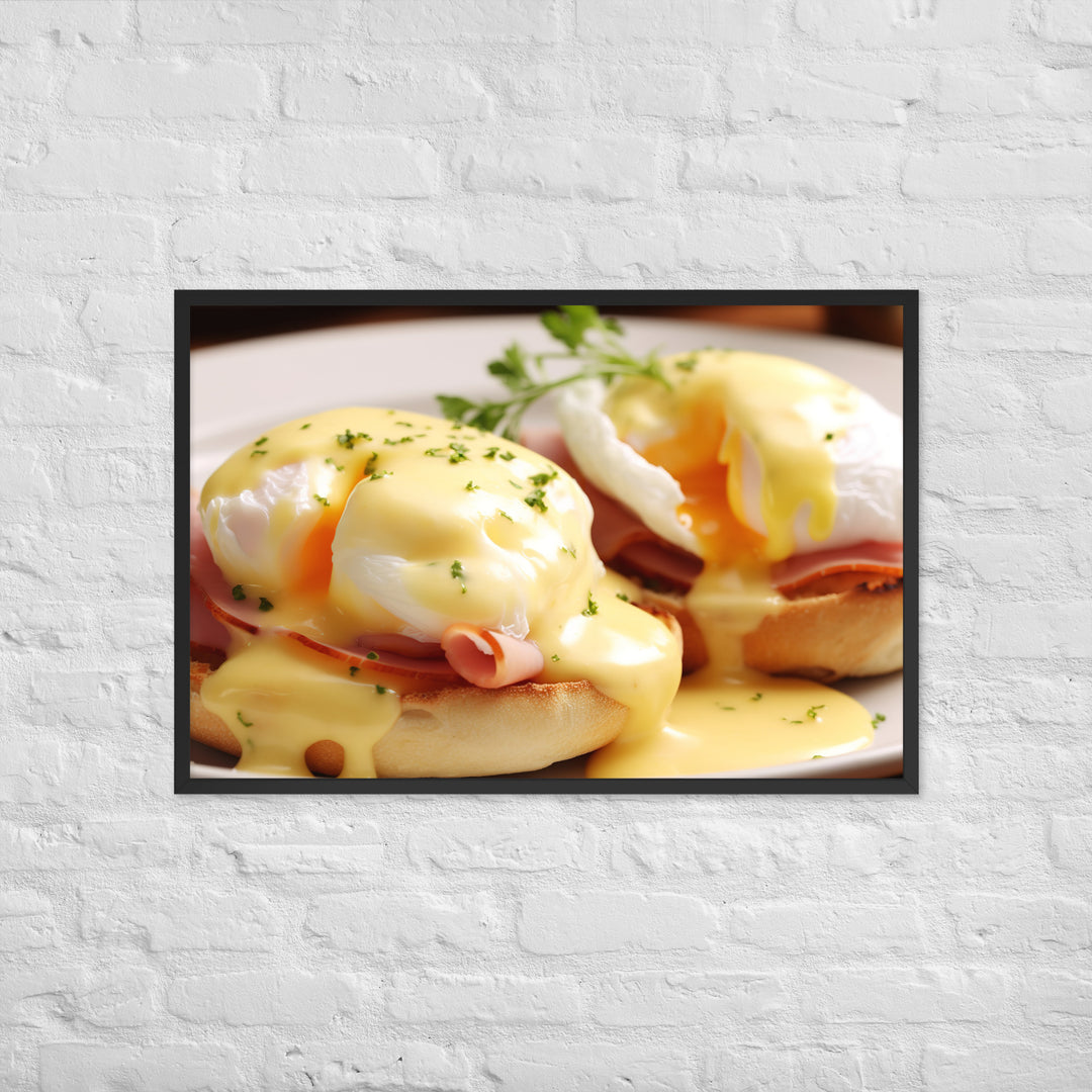 Classic Eggs Benedict Framed poster 🤤 from Yumify.AI