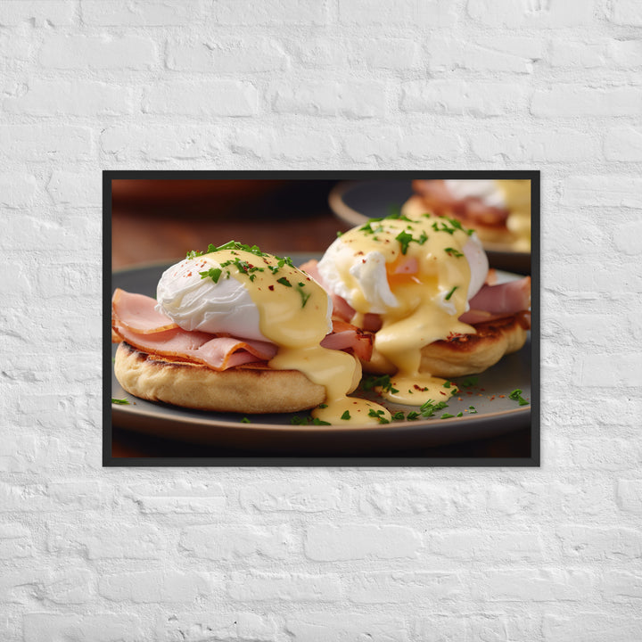 Classic Eggs Benedict Framed poster 🤤 from Yumify.AI