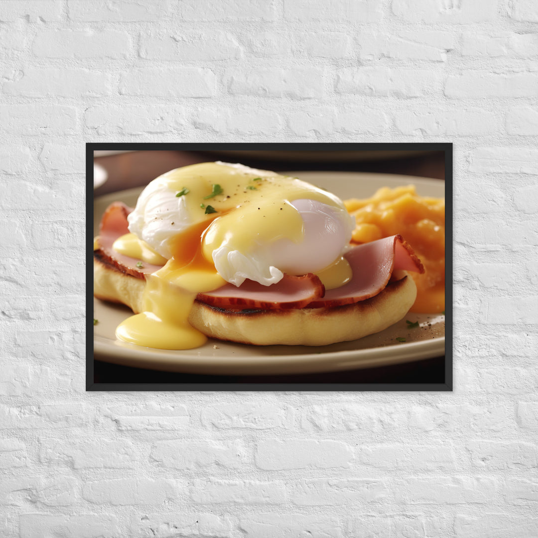 Classic Eggs Benedict Framed poster 🤤 from Yumify.AI