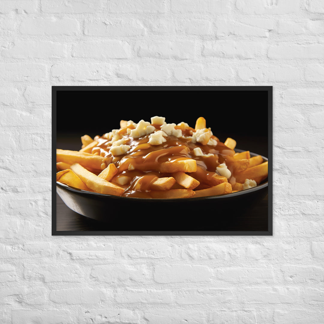 Poutine Framed poster 🤤 from Yumify.AI