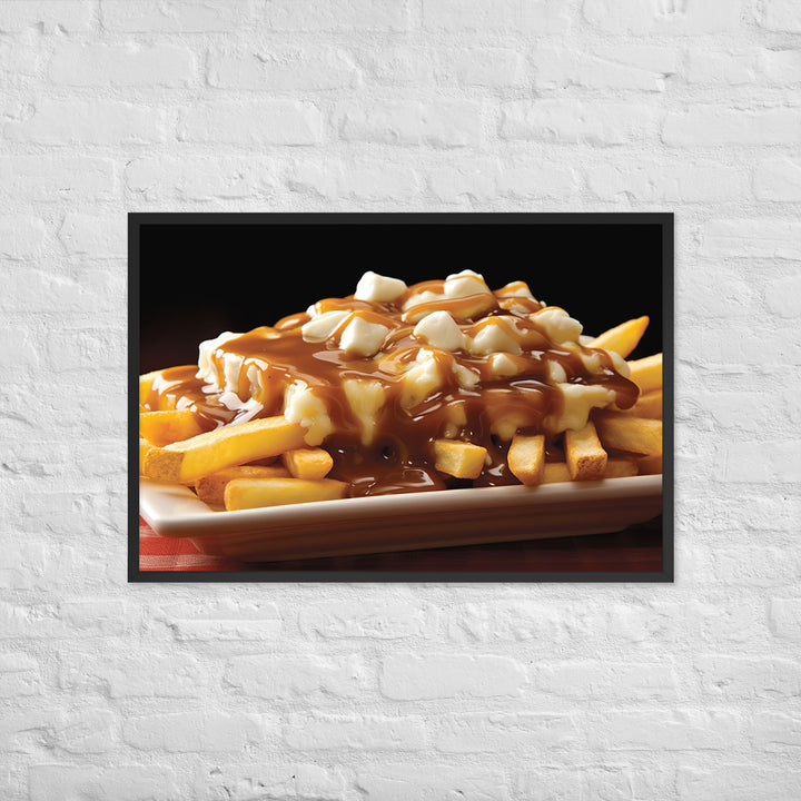 Poutine Framed poster 🤤 from Yumify.AI