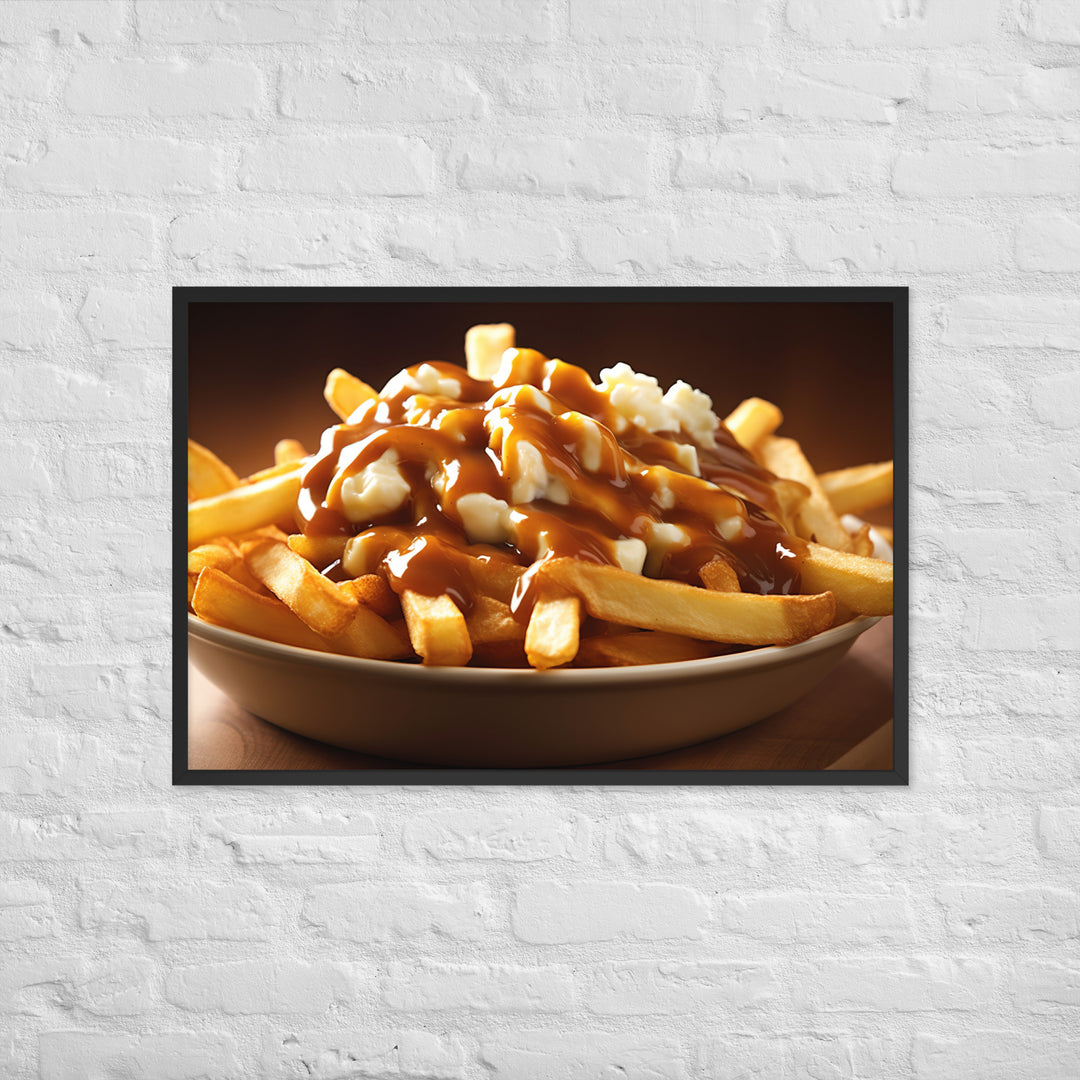 Poutine Framed poster 🤤 from Yumify.AI