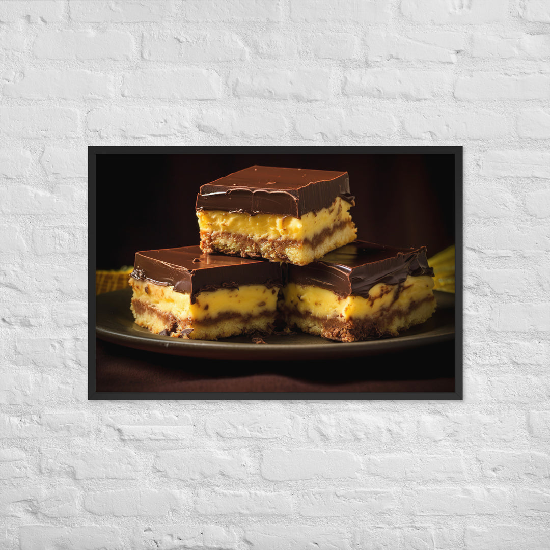 Nanaimo Bars Framed poster 🤤 from Yumify.AI