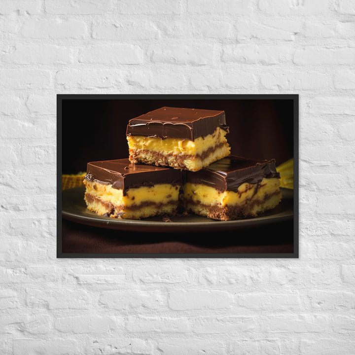 Nanaimo Bars Framed poster 🤤 from Yumify.AI