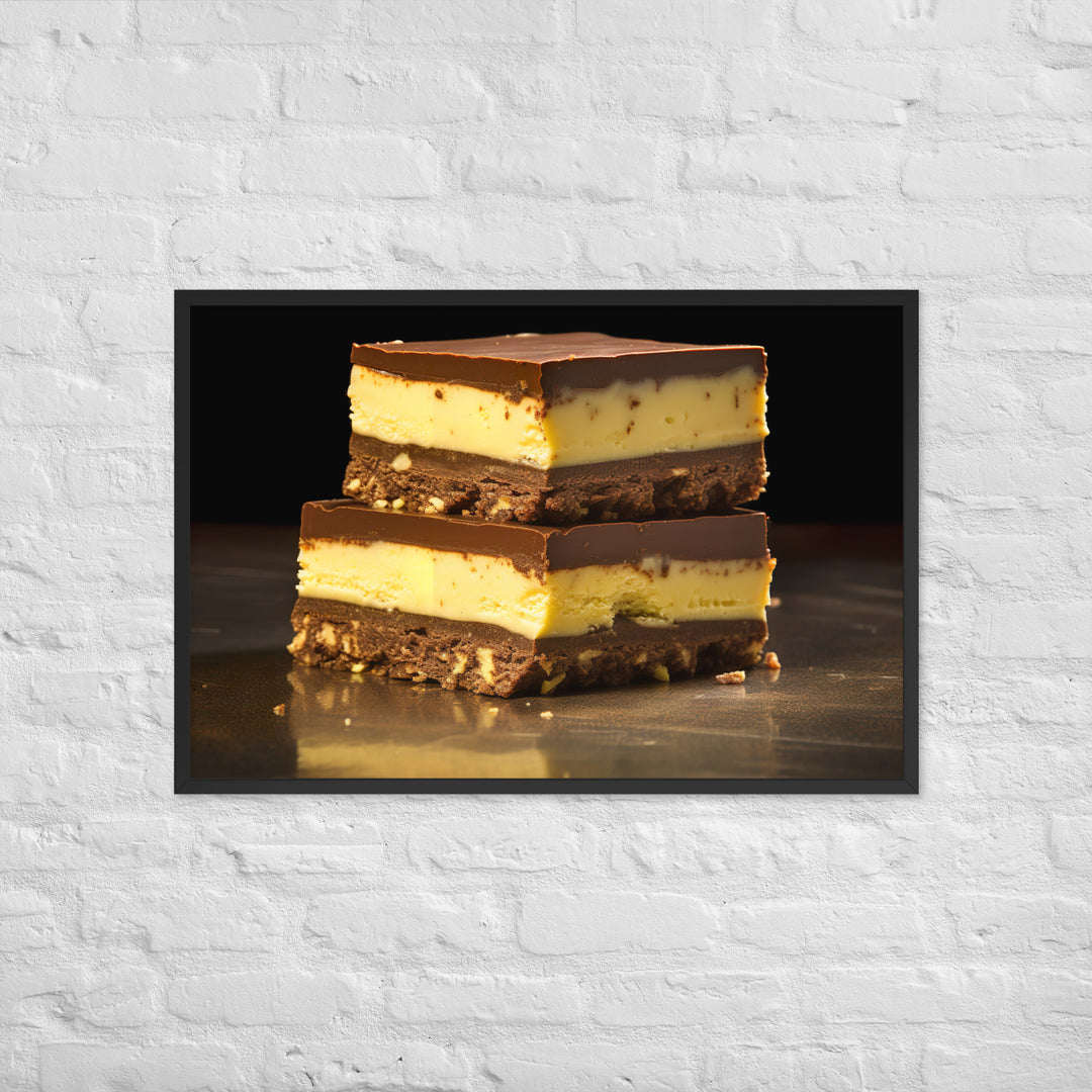 Nanaimo Bars Framed poster 🤤 from Yumify.AI