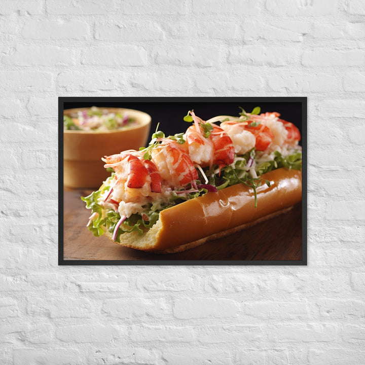 Lobster Roll Framed poster 🤤 from Yumify.AI