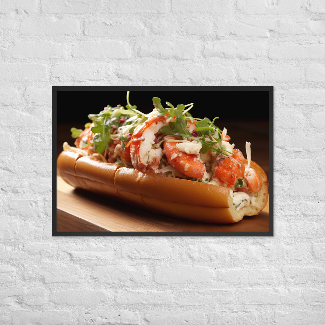 Lobster Roll Framed poster 🤤 from Yumify.AI