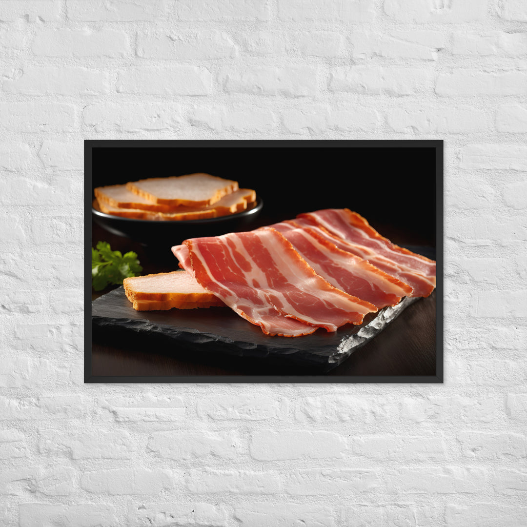 Canadian Bacon Framed poster 🤤 from Yumify.AI