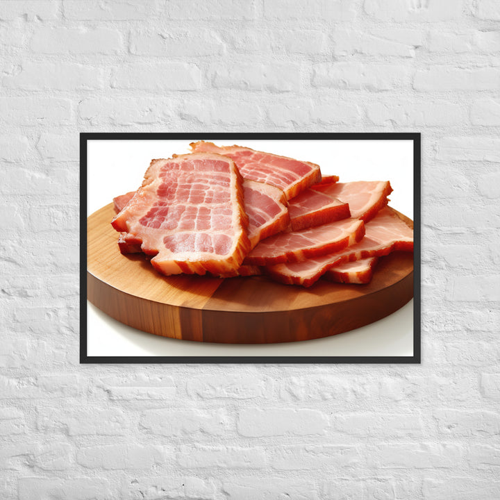 Canadian Bacon Framed poster 🤤 from Yumify.AI